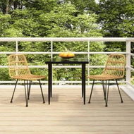 Detailed information about the product 3 Piece Garden Dining Set Poly Rattan