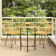 Detailed information about the product 3 Piece Garden Dining Set Poly Rattan