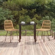 Detailed information about the product 3 Piece Garden Dining Set Poly Rattan