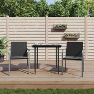 Detailed information about the product 3 Piece Garden Dining Set with Cushions Poly Rattan and Steel