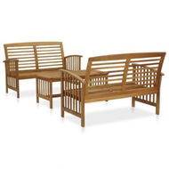 Detailed information about the product 3 Piece Garden Lounge Set Solid Acacia Wood