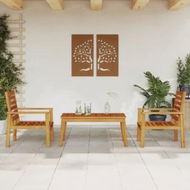 Detailed information about the product 3 Piece Garden Lounge Set Solid Wood Acacia