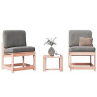 Detailed information about the product 3 Piece Garden Lounge Set Solid Wood Douglas