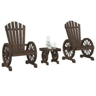 Detailed information about the product 3 Piece Garden Lounge Set Solid Wood Fir