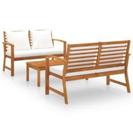 Detailed information about the product 3 Piece Garden Lounge Set With Cushion Solid Acacia Wood