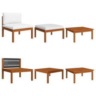 Detailed information about the product 3 Piece Garden Lounge Set With Cushions Solid Acacia Wood