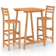 Detailed information about the product 3 Piece Outdoor Bar Set Solid Acacia Wood