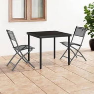 Detailed information about the product 3 Piece Outdoor Dining Set Steel