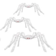 Detailed information about the product 3 Piece Set 60cm 90cm 150cm White Hair Spider Ideal For Halloween Decorations Haunted houses And Themed Parties