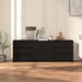 3 Piece Sideboard Black Engineered Wood. Available at Crazy Sales for $419.95