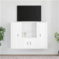 Detailed information about the product 3 Piece TV Cabinet Set White Engineered Wood