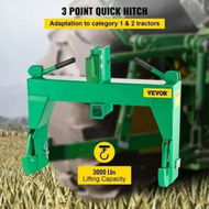 Detailed information about the product 3-Point Quick Hitch Tractor Quick Hitch Fit for Category 1 & 2 Tractors