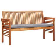 Detailed information about the product 3-Seater Garden Bench With Cushion 150 Cm Solid Acacia Wood