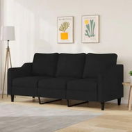 Detailed information about the product 3-Seater Sofa Black 180 cm Fabric