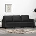 3-Seater Sofa Black 180 cm Faux Leather. Available at Crazy Sales for $539.95