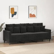 Detailed information about the product 3-Seater Sofa Black 180 cm Velvet