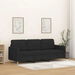 3-Seater Sofa Black Fabric 180 cm. Available at Crazy Sales for $449.95