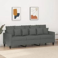 Detailed information about the product 3-Seater Sofa Dark Grey 180 cm Fabric