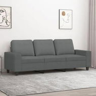 Detailed information about the product 3-Seater Sofa Dark Grey 180 cm Fabric