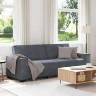 Detailed information about the product 3-Seater Sofa Dark Grey 180 cm Velvet