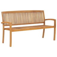 Detailed information about the product 3-Seater Stacking Garden Bench 159 cm Solid Teak Wood