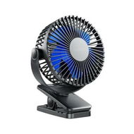 Detailed information about the product 3 Speed Portable Clip-On USB Rotation Cooling Fan - Quiet, Rechargeable, & Versatile for Home, Office, Travel & More (Black)