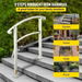 3-Step Handrails for Outdoor Steps Fits 1 or 3 Steps Matte White Stair Rail Wrought Iron Handrail with Installation Kit Hand Rails for Outdoor Step. Available at Crazy Sales for $119.95