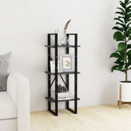 Detailed information about the product 3-Tier Book Cabinet Grey 40x30x105 Cm Solid Pinewood