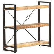 Detailed information about the product 3-Tier Bookcase 90x30x80 Cm Solid Mango Wood