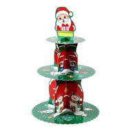 Detailed information about the product 3 Tier Christmas Cupcake Stand, Dessert Tower Holder for Christmas,Holiday,Party,Birthday Party Decoration