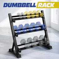 Detailed information about the product 3 Tier Dumbbell Rack Weight Set Stand Home Gym Storage Racking Kettlebell Organizer Heavy Duty 300KG Adjustable Vertical Space Saving Holder Steel