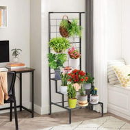 Detailed information about the product 3-Tier Hanging Plant Stand With 3-tier Shelves For Living Room