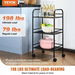 3-Tier Metal Rolling Cart Heavy Duty Utility Cart with Lockable Wheels Multi-Functional Storage Trolley with Handle for Office Living Room Kitchen Movable. Available at Crazy Sales for $74.95