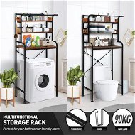 Detailed information about the product 3-Tier Over Toilet Shelf Rack Freestanding Bathroom Organiser Washer Dryer Laundry Storage Shelves Unit Washing Machine Airing Space Saver