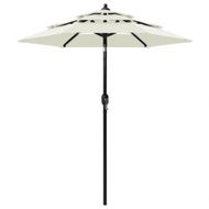 Detailed information about the product 3-Tier Parasol With Aluminium Pole Sand 2 M