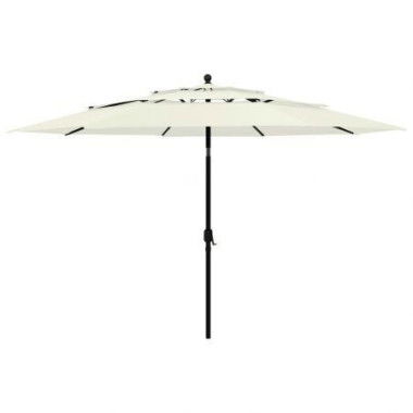 3-Tier Parasol With Aluminum Pole And 3.5m Sand.