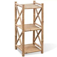 Detailed information about the product 3-Tier Square Bamboo Shelf