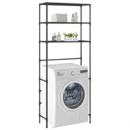 Detailed information about the product 3-Tier Storage Rack over Laundry Machine Black 69x28x169 cm