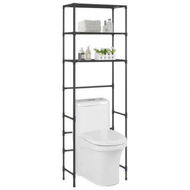 Detailed information about the product 3-Tier Storage Rack over Toilet Black 53x28x169 cm