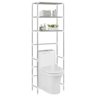 Detailed information about the product 3-Tier Storage Rack Over Toilet Silver 53x28x169 Cm