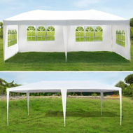 Detailed information about the product 30-Guest 3X6M 90% Uv/Rain Block Wedding Gazebo Tent Party Canopy Marquee W/4 Detachable Wall,Window