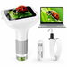 3.0 Inch Microscope Handheld Pocket Magnifying Glass with Lights 1000X HD Color Screen Magnification Bug Collector Insects Ladybugs Jewelry Coins-White. Available at Crazy Sales for $54.99