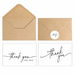 30 Pack Thank You Cards Bulk with Kraft Envelopes & Matching Stickers,Minimalist Design Perfect for Business,Weddings,Baby Bridal Showers,Graduations. Available at Crazy Sales for $7.99
