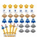 30 PCS Numbered Pencil Toppers 1â€“30, Colorful Reusable Pencil Labels for Teachers Students, Classroom Kindergarten Daycare Organization & Rewards. Available at Crazy Sales for $14.99