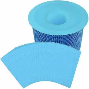 30 Pcs Pool Skimmer Socks for Filters Baskets or Hot Tub Filter, Swimming Pool Accessories, Blue