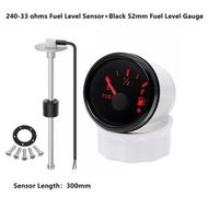 Detailed information about the product 300mm Marine Boat Fuel Sending Unit Tank Level Sender Sensor 240-33ohms AU+Black 52MM gauge