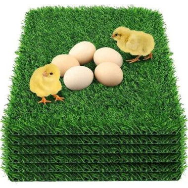 30*30cm Chicken Nesting Box Pads Thick Artificial Grass for Chicken Coop Bedding