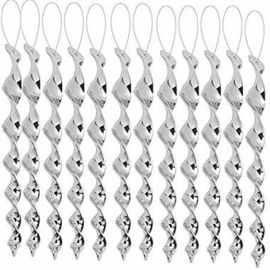 30cm Bird Wind Twisting Scare Rods Reflective Ornamental Spiral Device (12 Pcs)