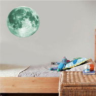 Detailed information about the product 30cm Luminous Moon 3D Wall Sticker For Kids Room Bedroom Decoration Home Decals