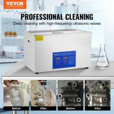 30L Digital Ultrasonic Cleaners Cleaning Equipment Bath Tank w/Timer Heated